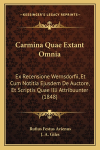 Carmina Quae Extant Omnia