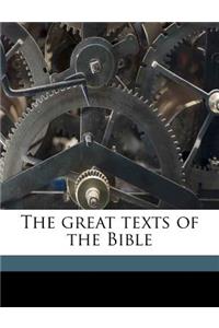 The Great Texts of the Bible