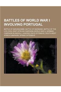 Battles of World War I Involving Portugal