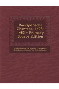 Boergoensche Charters, 1428-1482