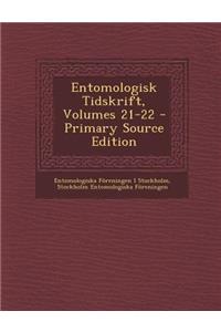 Entomologisk Tidskrift, Volumes 21-22