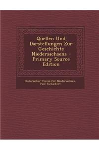 Quellen Und Darstellungen Zur Geschichte Niedersachsens