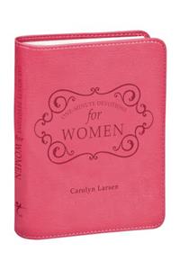 One-Minute Devotions for Women Pink Faux Leather