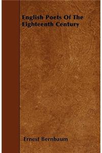 English Poets Of The Eighteenth Century