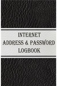 Internet address & password logbook