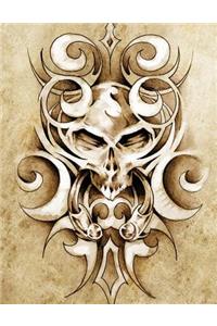 Death's Door Knocker Blank Sketchbook