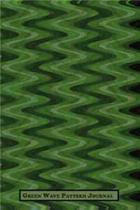 Green Wave Pattern Journal