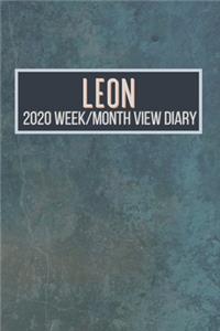 LEON 2020 Week/Month View Diary