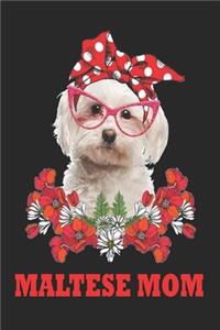 Dog Lovers Notbook Maltese Mom Fur Mama Notebook/Journal 6x9 100 Pages