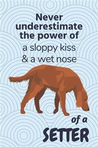 Never underestimate the power of a sloppy kiss & a wet nose of a Setter
