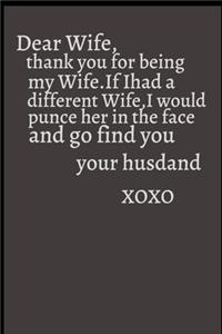 Dear Wife, Thank You for Being My Wife