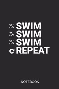 Swim Swim Swim Repeat Notebook