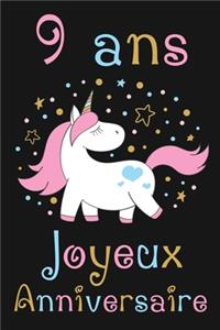 9 ans Joyeux Anniversaire