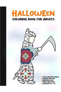 Halloween Coloring Book for Adults