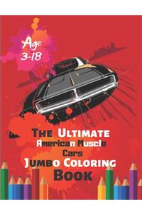 The Ultimate American Muscle Cars Jumbo Coloring Book Age 3-18