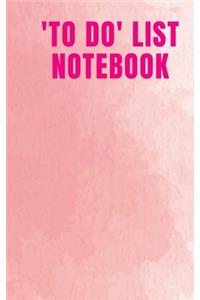 To Do List Notebook