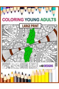 coloring young adults