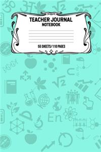 Teacher Journal Notebook 55 Sheets/110 Pages