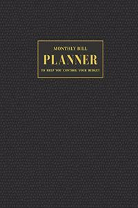 Monthly Bill Planner to Help You Control Your Budget