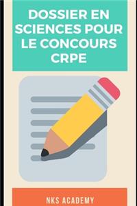 Dossier en sciences pour le concours CRPE