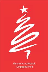 christmas notebook 120 pages lined