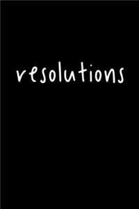 Resolutions