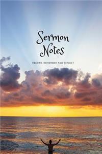 Sermon Notes Journal Record, Remember and Reflect