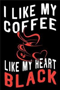 I Like My Coffee Like My Heart Black