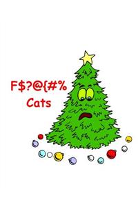 Funny Christmas Tree Composition Book F Cats 130 Pages