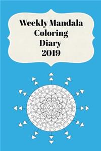 Weekly Mandala Coloring Diary 2019