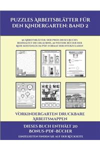 Vorkindergarten Druckbare Arbeitsmappen (Puzzles Arbeitsblätter für den Kindergarten