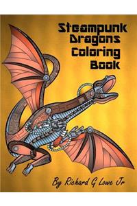 Steampunk Dragons Coloring Book