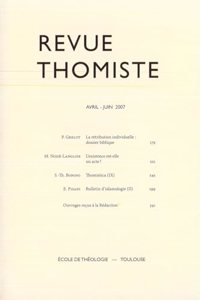 Revue Thomiste - 2/2007