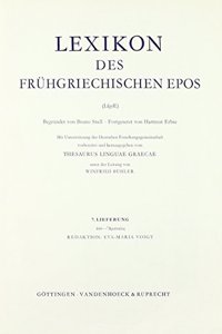 Lexikon Des Fruhgriechischen Epos Lfg. 07
