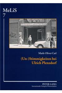 (Un-)Stimmigkeiten Bei Ulrich Plenzdorf