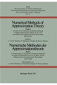 Numerische Methoden Der Approximationstheorie / Numerical Methods of Approximation Theory