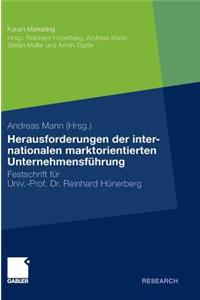 Herausforderungen der internationalen marktorientierten Unternehmensführung