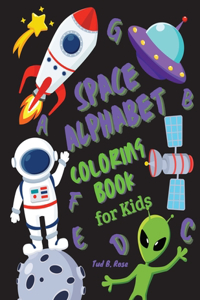 SPACE ALPHABET COLORING BOOK for Kids