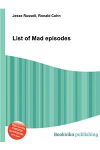 List of Mad Episodes