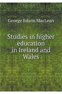 Studies in Higher Education in Ireland and Wales