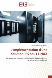 L'Implémentation d'une solution IPS sous LINUX