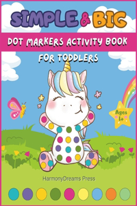 Simple & Big Dot Markers Activity Book for Toddlers