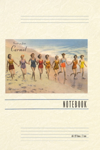 Vintage Lined Notebook Greetings from Carmel