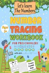 Number Tracing Workbook for Preschoolers with Dots