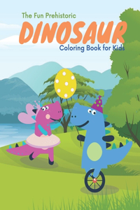 fun prehistoric dinosaur coloring book for kids