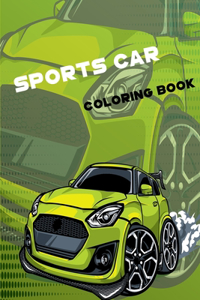 Sports car coloring book