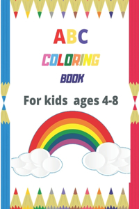 ABC coloring book for kids ages 4-8