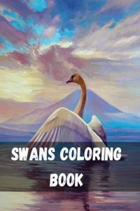 Swans Coloring Book