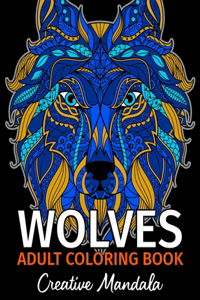 WOLVES - Adult Coloring Book