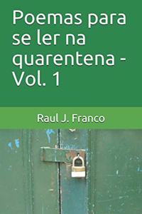 Poemas para se ler na quarentena - Vol. 1